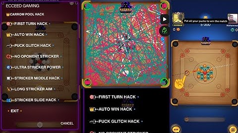 CARROM POOL GAME GUARDIAN HACK, CARROM POOL SNAKE AIM TOOL AUTO PLAY FREE HACK ,EV LOADER NEW UPDATE