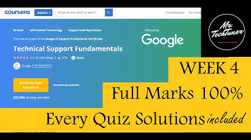 Technical Support Fundamentals by Google IT Support || Week 4 || Solutions || Coursera