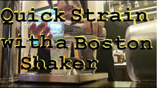 Boston Shaker W/O the strainer. Bartender tip