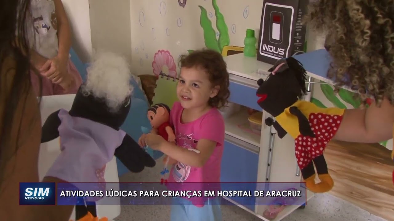AMOR E CUIDADO: Hospital São Camilo em Aracruz realiza atividades lúdicas pra crianças em tratamento
