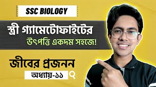 🔥 SSC Biology Chapter 11 | স্ত্রী গ্যামেটোফাইটের উৎপত্তি ssc | জীবের প্রজনন Class 9 10| Biology Adda