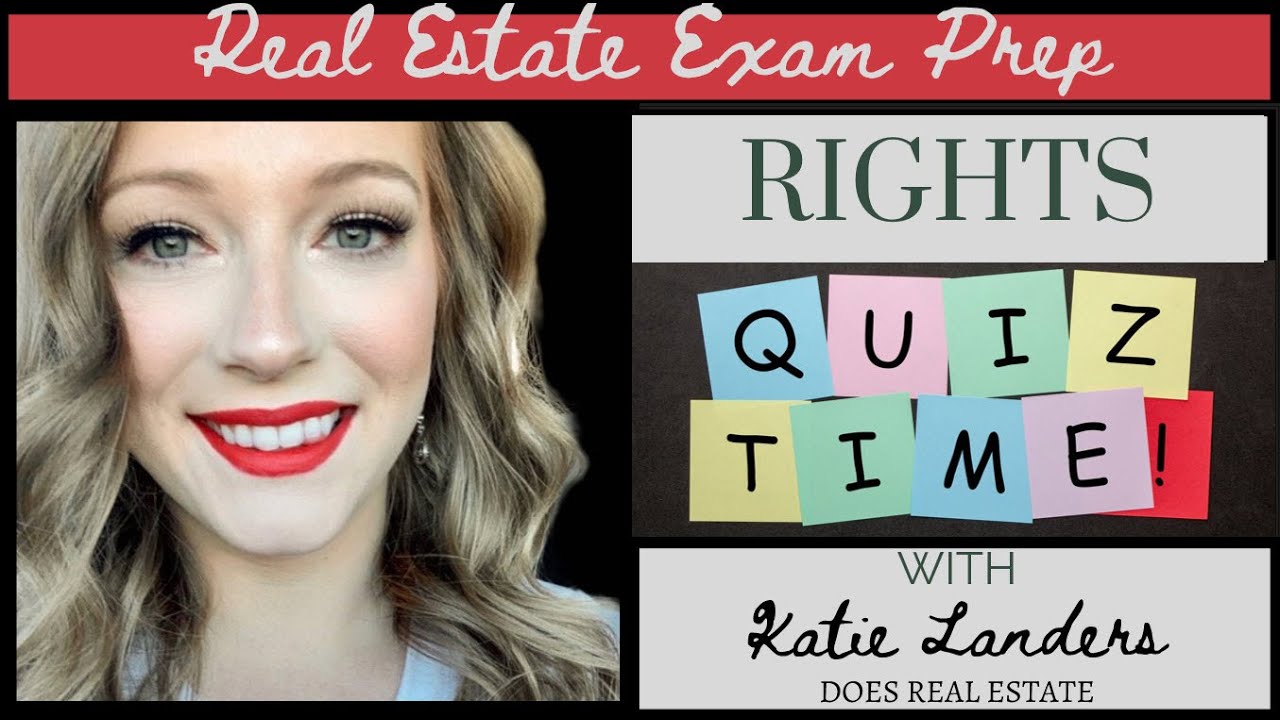 Real Estate Exam Prep Rights Quiz YouTube