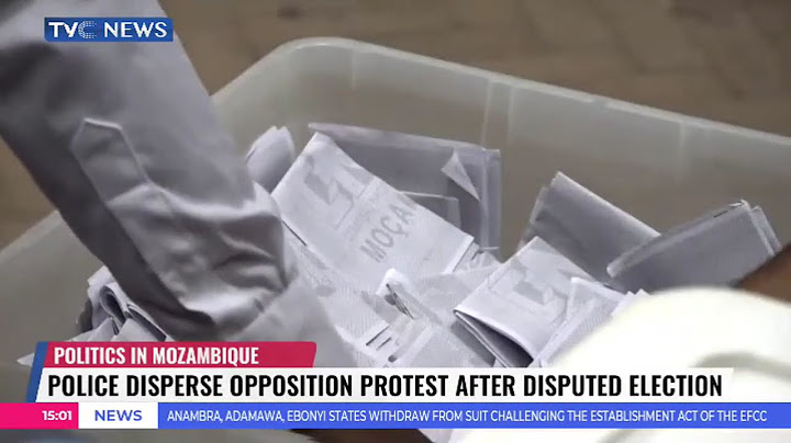 Police Disperse Opposition Protest After Disputed Mozambique Election