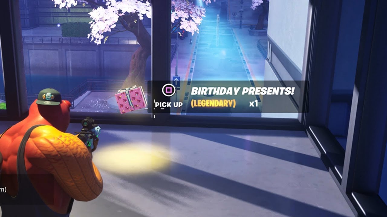 Collect Birthday Presents - Fortnite Birthday Quest Challenges!