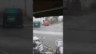 Granizada en Miraflores de la Sierra, Madrid, España 3 Julio 2023.