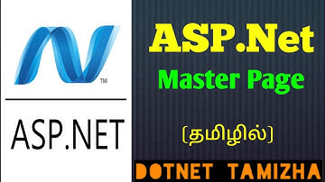 ASP.Net : Master Pages - Explained | DotNet Tamizha | Tamil