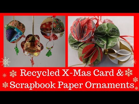 recycled-christmas-card-and-scrapbooking-paper-christmas-tree-ornaments