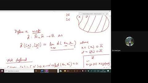 Lecture 6 19-01-2022|| Completion of Metric Space (Part B)