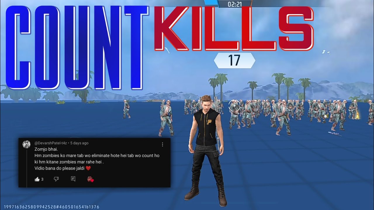 Free fire craftland player kills count script | zomjo gaming | free fire max | 
