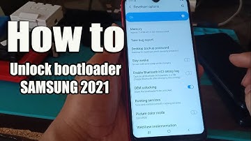 How to Unlock bootloader SAMSUNG A10 A20 A30 A50 A51 A70