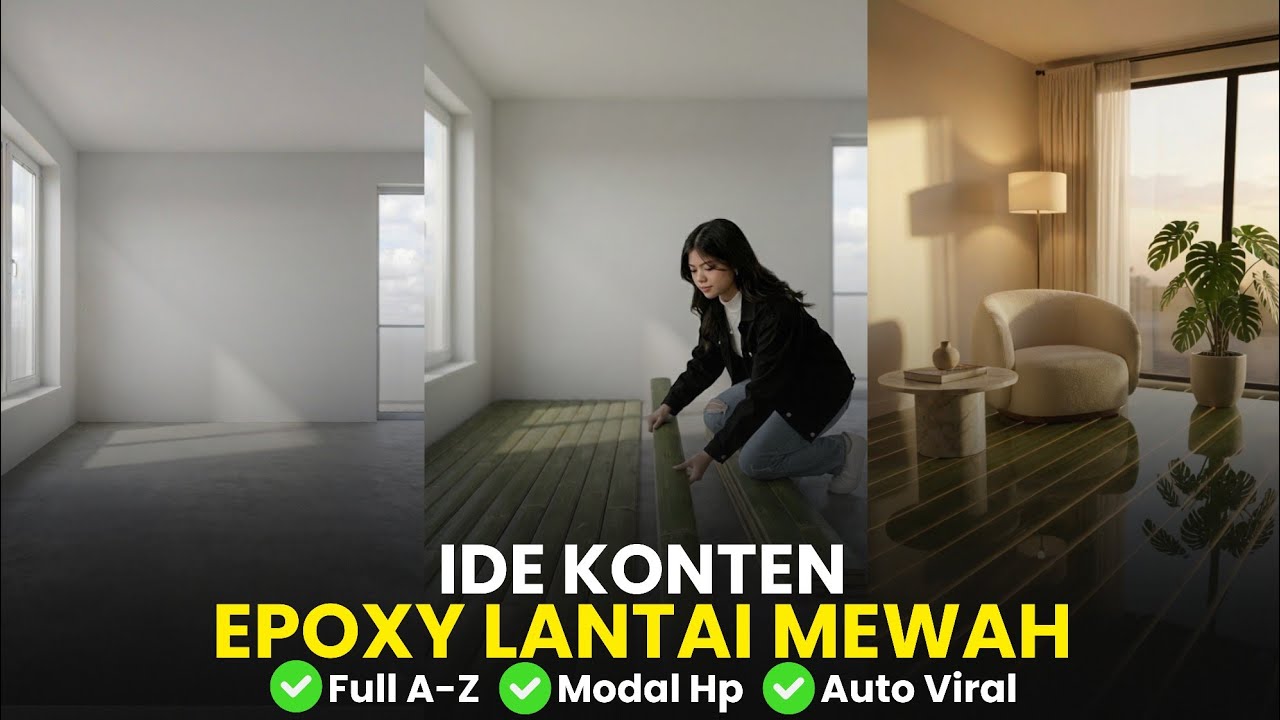 Auto Viral FB Pro! Cara Buat Video AI Epoxy Biasa Jadi Mewah (Time-Lapse)