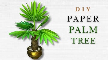 Diy palm tree with paper || Easy paper craft 