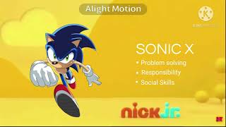 Sonic X Nick Jr. Curriculum Borad 2018