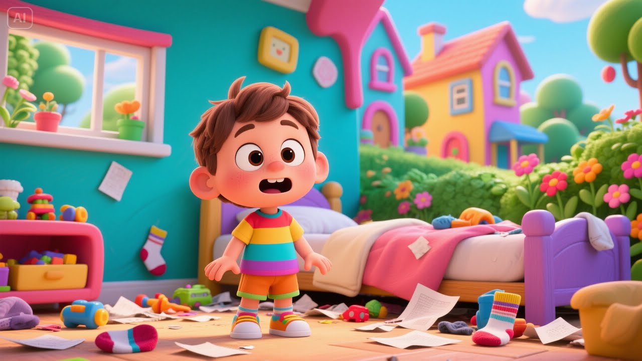 Oops! Clean Up Crew – JJ’s Messy Room | Popular Nursery Rhyme ...