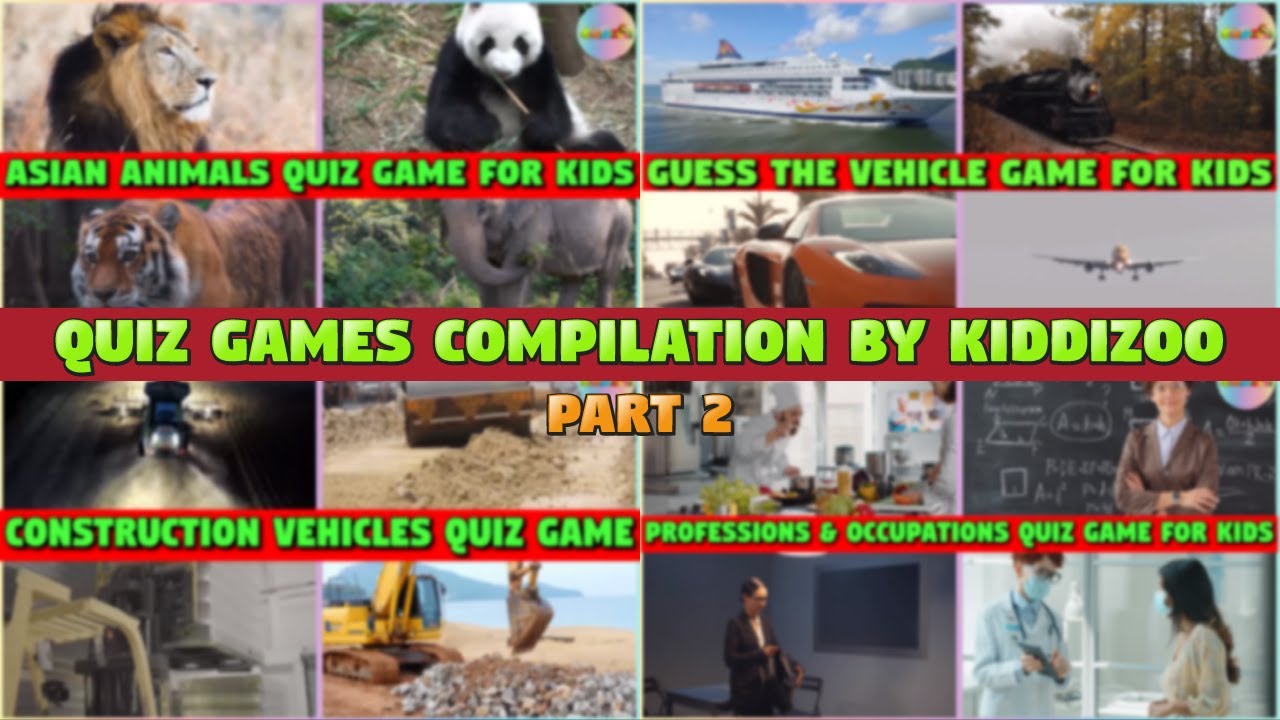 KiddiZoo Quiz Game Compilation for Kids - Brainteasers for Toddlers and Preschoolers 