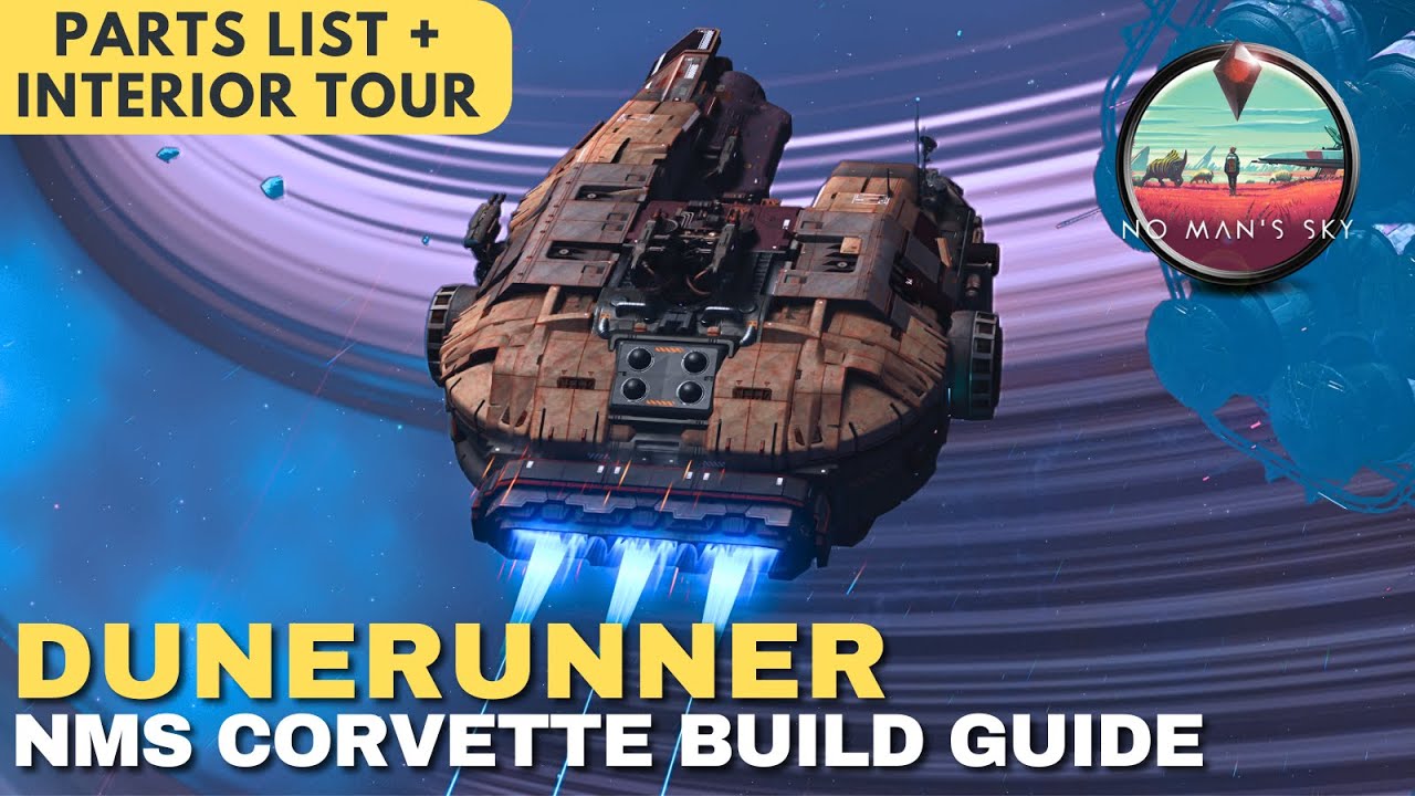 Dunerunner | Star Wars Inspired Smuggler Ship | No Man's Sky Corvette Build Guide