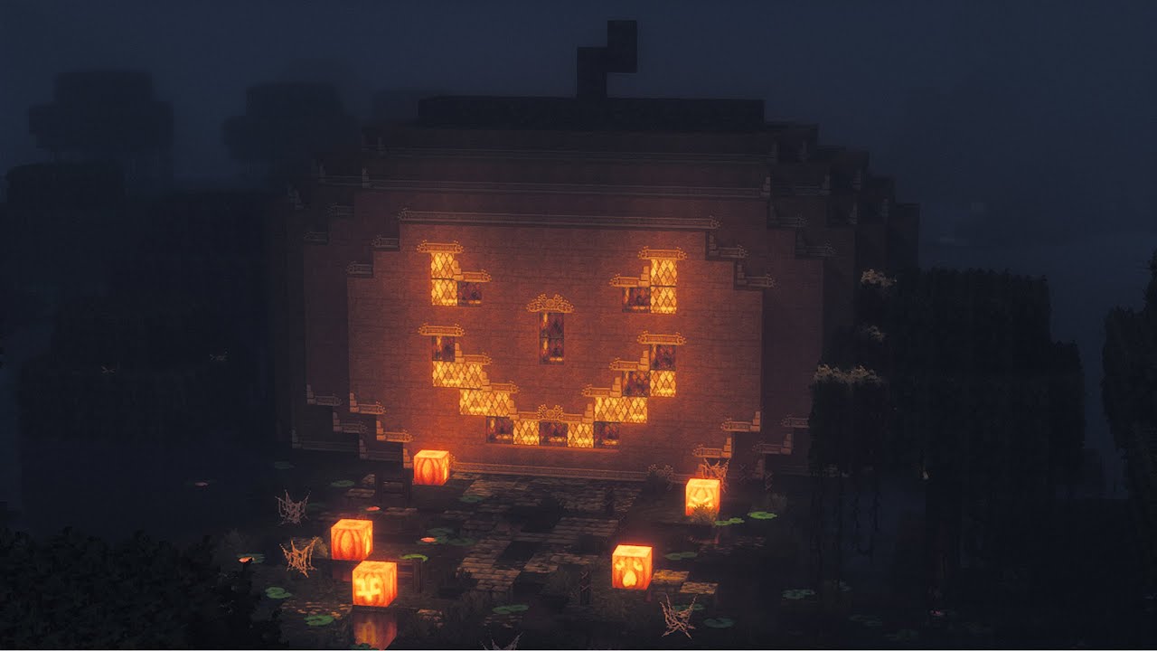 Minecraft Como Construir una Cabeza de Calabaza Especial HALLOWEEN