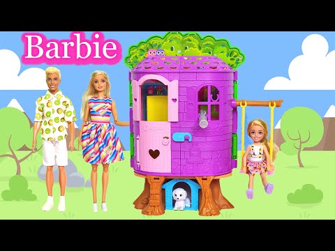 Barbie and Chelsea Treehouse #barbie #barbiedoll #barbiedollcartoon #barbiedollhouse