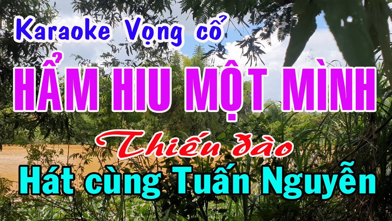 Karaoke vọng cổ HẨM HIU MỘT MÌNH - THIẾU ĐÀO [Hát cùng Tuấn Nguyễn]