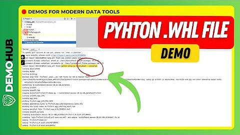 How to Create Wheel (.whl) Files In Python PyCharm | www.demohub.dev