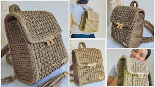 Easy Crochet Backpack Tutorial – Stylish, Versatile, and Handmade Step by Step
