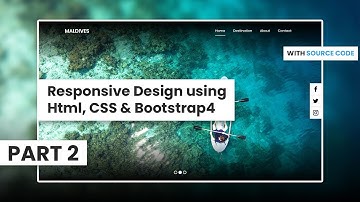 PSD를 Html로: 2부 - Html, CSS 및 부트스트랩을 사용한 반응형 디자인