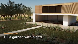 Rayscaper Scatter: fill a garden with plants