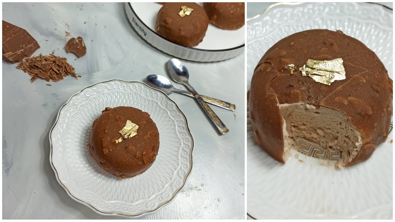 لي دوم بموس الشكولاطة  و قلاساج  فيريرو