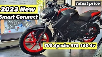 🔥2023 TVS Apache  RTR 160 4v Smart Connect Details Review || Price Mileage Feature|| TVS apache RTR