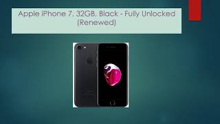 Amazon Big Deal on Apple iPhone 7 32GB, Black Fully Unlocked (Renewed)