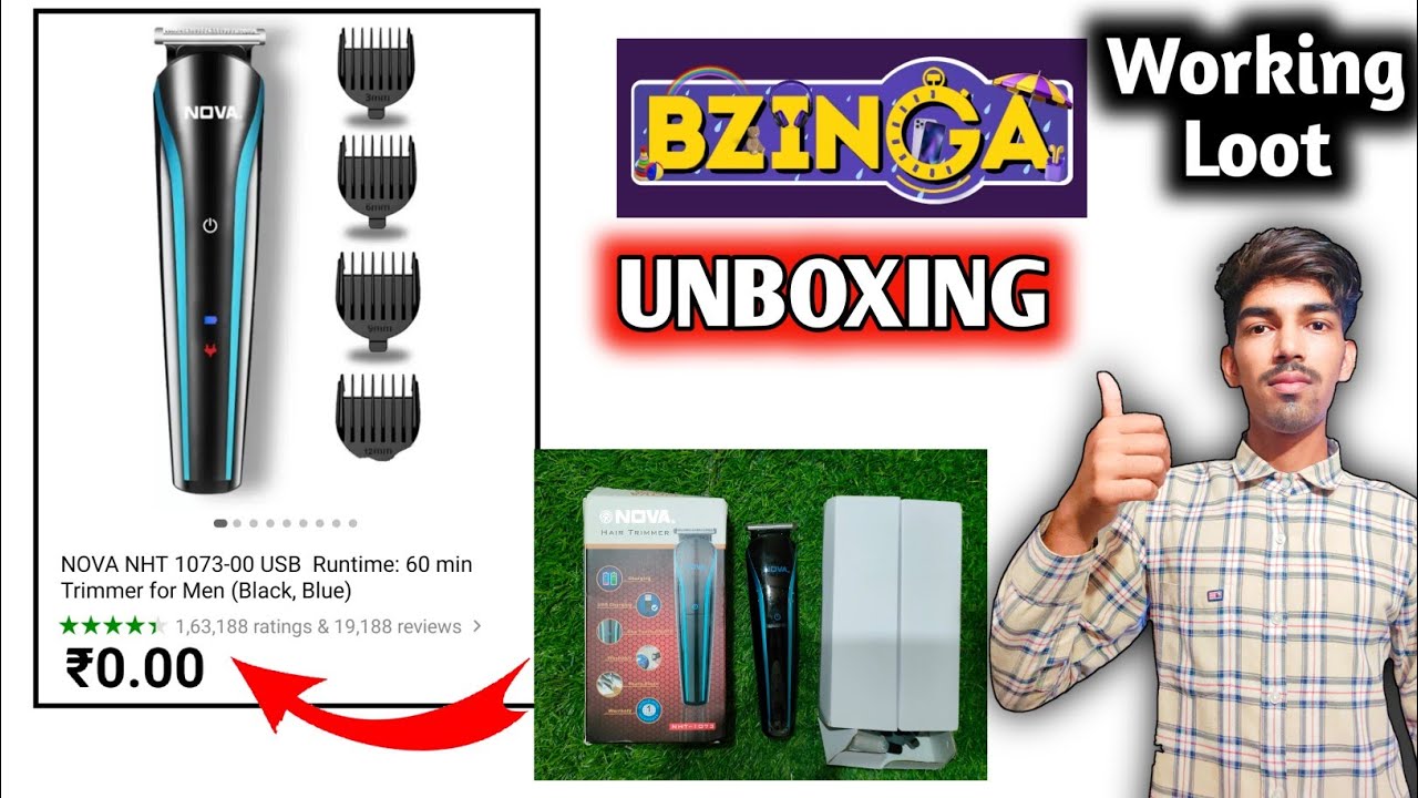 Free Trimmer 🔥 || Best Free Shopping App India || Bzinga products unboxing || Bzinga app
