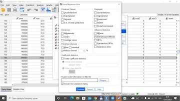 Regression diagnostics in SPSS