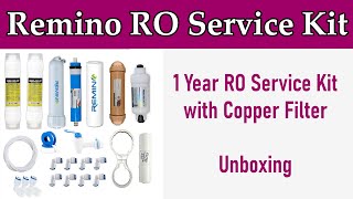Remino RO Service kit with Copper Filter | 80 GPD Membrane Unboxing Video