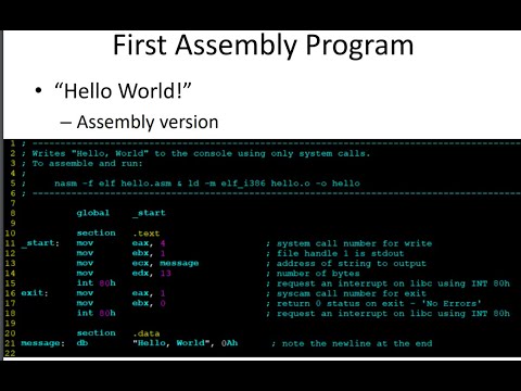 Helloworld! x86 Assembly Program