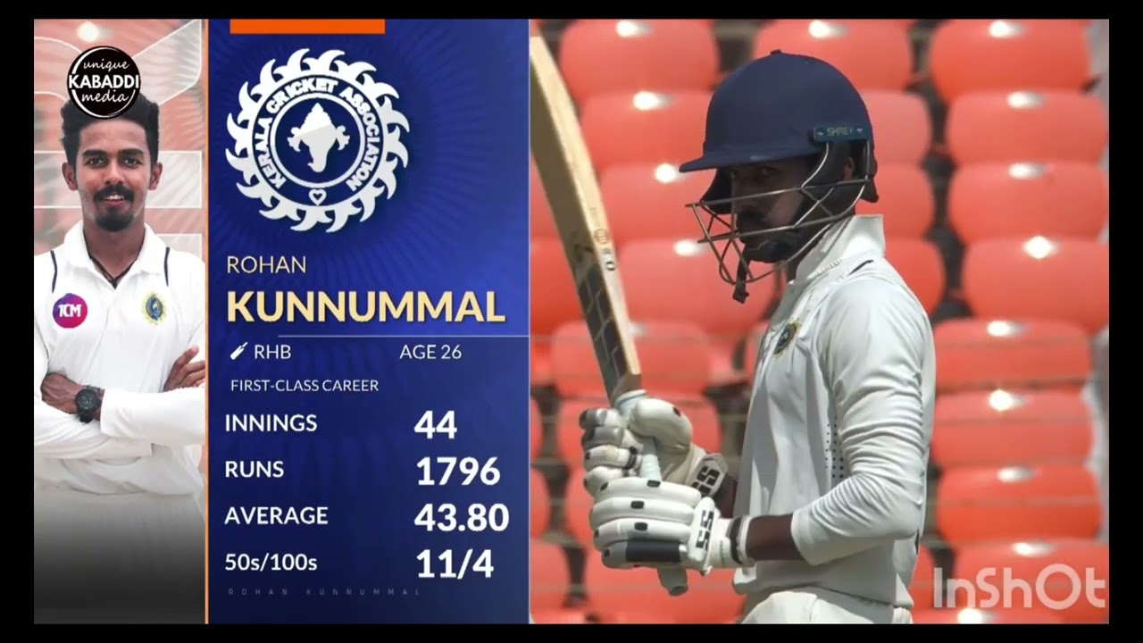 Gujarat VS Kerala Ranji trophy 🏆 semi final 5th day session 1