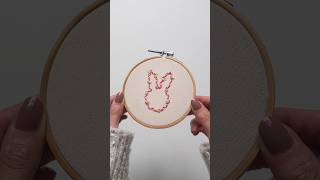 Here is a simple Easter bunny embroidery idea 🐇 #embroidery #handembroidery #embroiderydesign