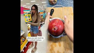 Asking mom for flavored markers be like: #markers #school #shopping #target