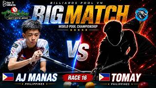 🔴BILLIARDS | AJ MANAS VS TOMAY 910 | RACE 16 screenshot 1