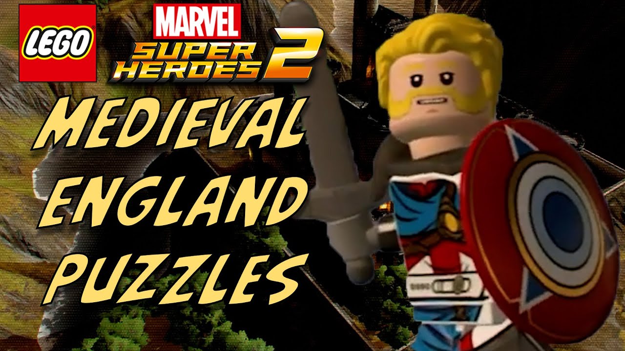 Все пазлы Средневековой Англии | LEGO Marvel Superheroes 2 | 9 золотых кубиков