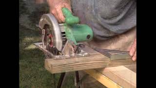 How To Make Accurate Cross Cuts With A Circular Saw