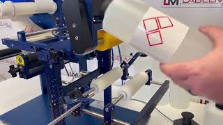 LabelMill LM1012 Table-Top Label Applicator System w/ Gallon Round Module for Filled Bottles