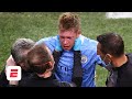 Kevin De Bruyne suffers facial fractures in UCL final: Should Rudiger have seen red? | ESPN FC