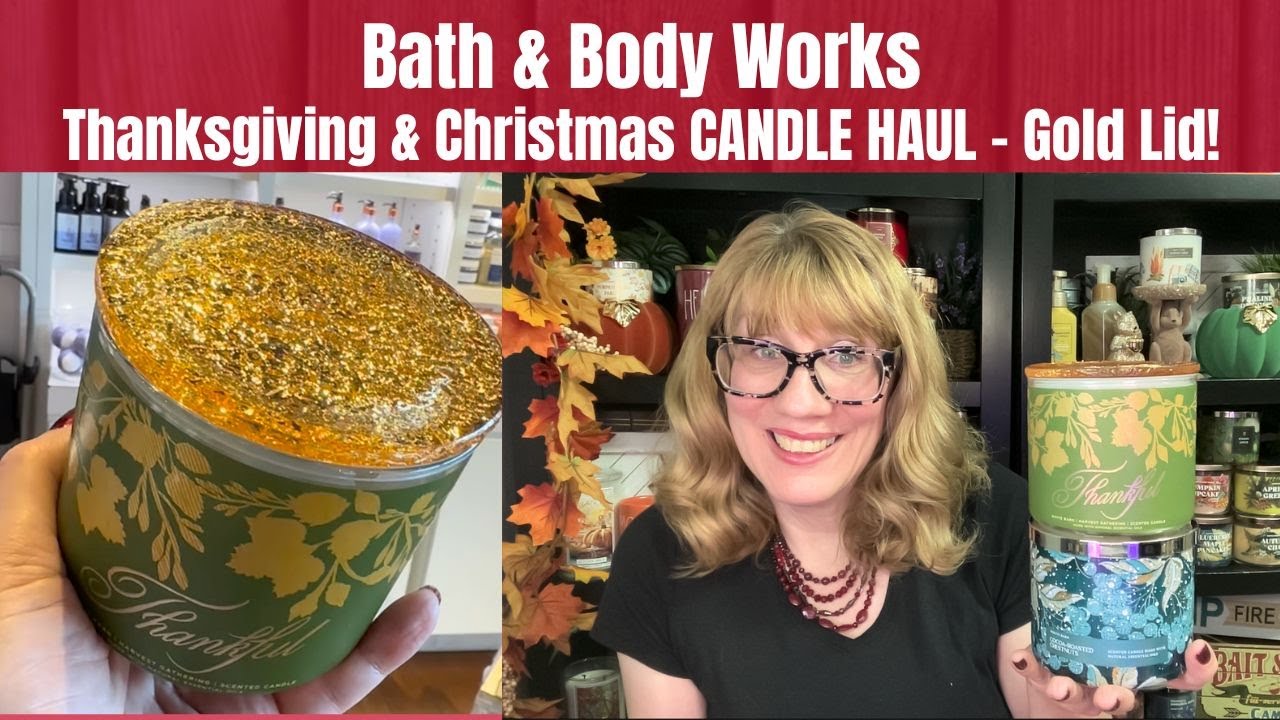 Bath & Body Works CHRISTMAS CANDLE HAUL - I Got The Gold Lid!