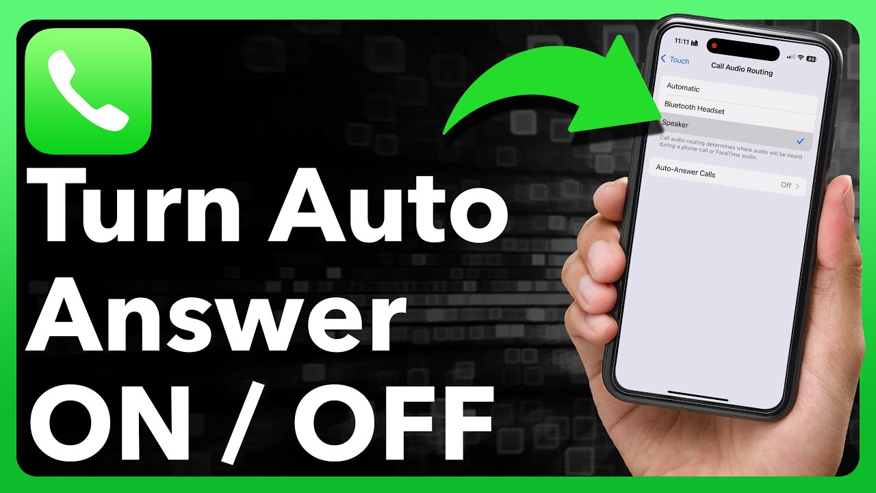 How To Enable Or Disable Auto Answer Calls On iPhone - YouTube