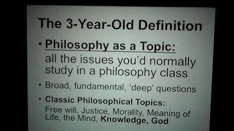 intro to philosophy lecture 1 (1 of 4)