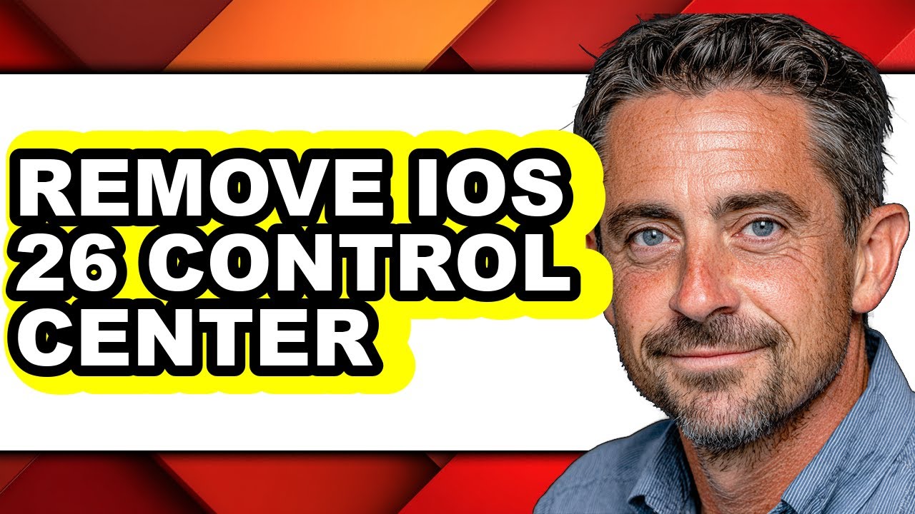 How to Remove Ios 26 Control Center - Step by Step - YouTube