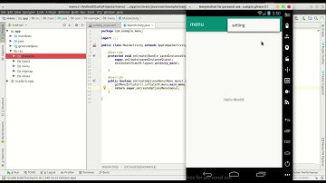 Options Menu Android Studio Tutorial