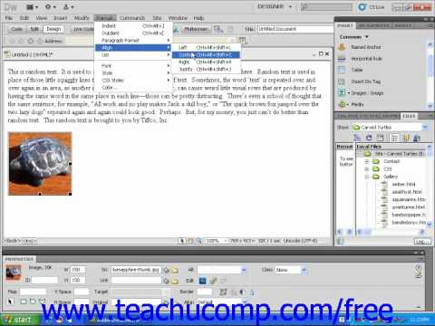 Dreamweaver CS5 Tutorial Absolute Positioning versus Relative Positioning Adobe Training Lesson 9.4
