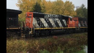 Struggling CN 461 CN 2548 4793 4708 StPaulin 11 Oct18 101 cars