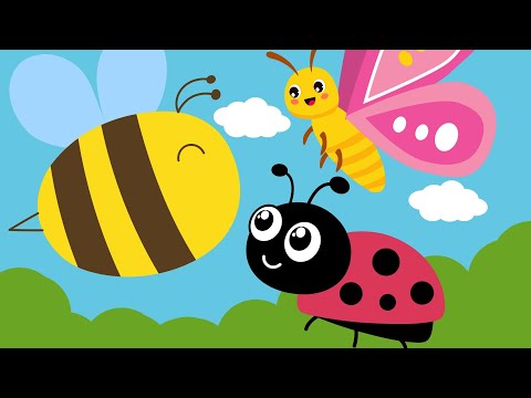 ♫ Butterfly Ladybug Bumblebee - Song For Kids
